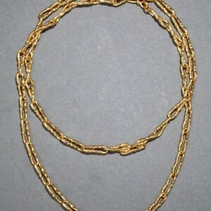 ALEXIS BITTAR - Brut Gold Twisted Link Long Necklace